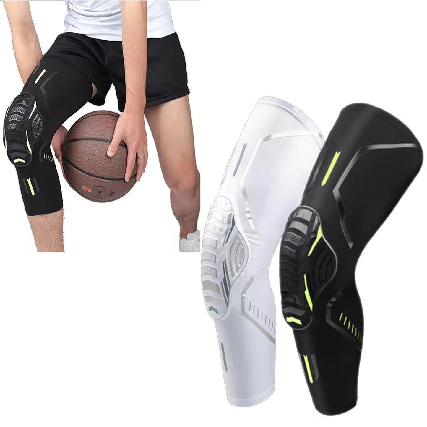 Honeycomb Anti Collision Patella Compression Basketball Knee Pad