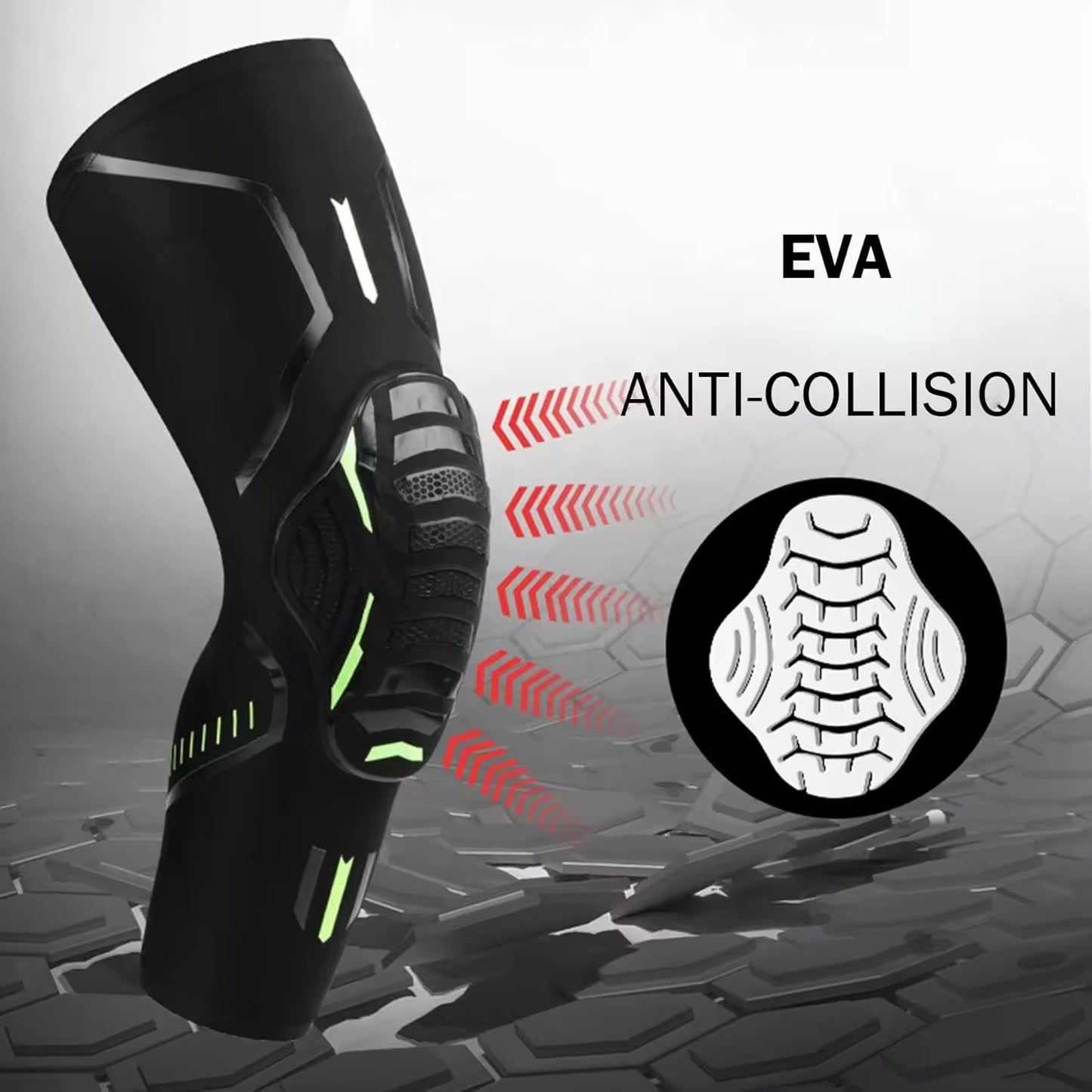 Honeycomb Anti Collision Patella Compression Basketball Knee Pad