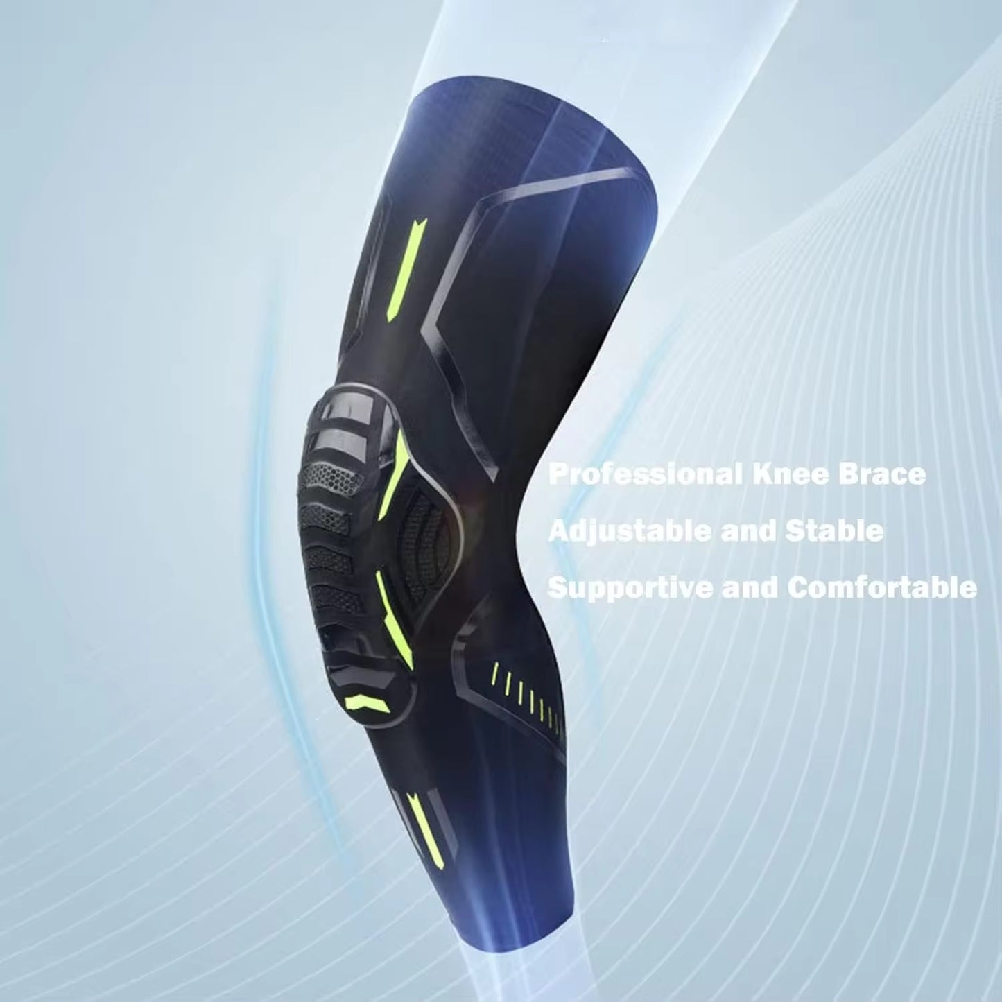 Honeycomb Anti Collision Patella Compression Basketball Knee Pad